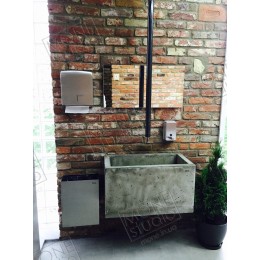 Умывальник из бетона