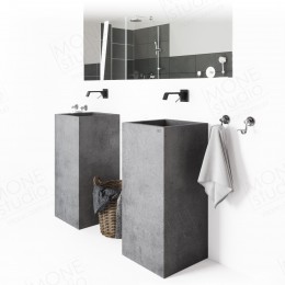 Умывальник из бетона консольный MONE studio U1B