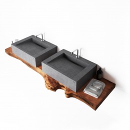 Умывальник из бетона консольный MONE studio U7A