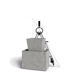 Бетонный вазон на заказ ub10